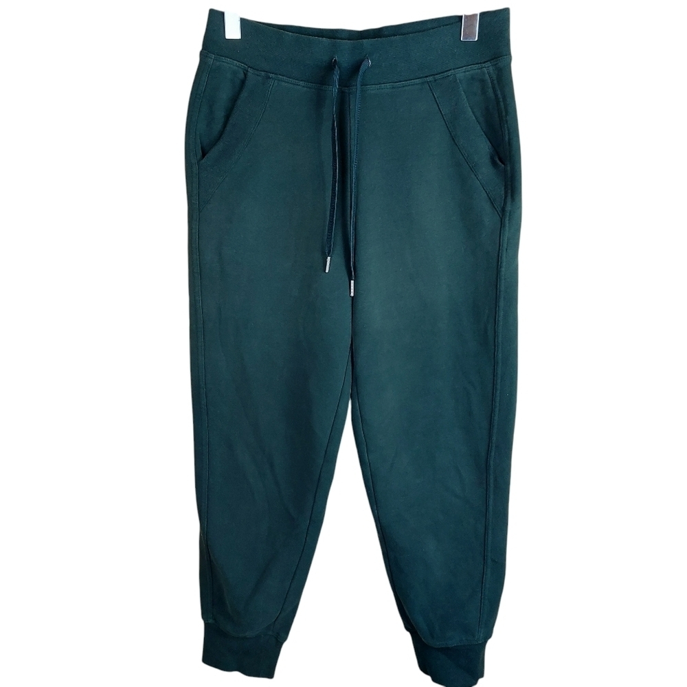 🍄3/50$🍄 LOLË forest green fleece jogger sweatpants Size M